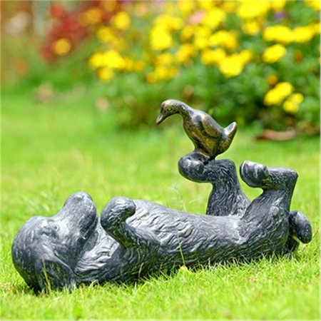 SPI Puppy Play Garden Sculpture 8 x 14.50 x 5.50 in. 34796